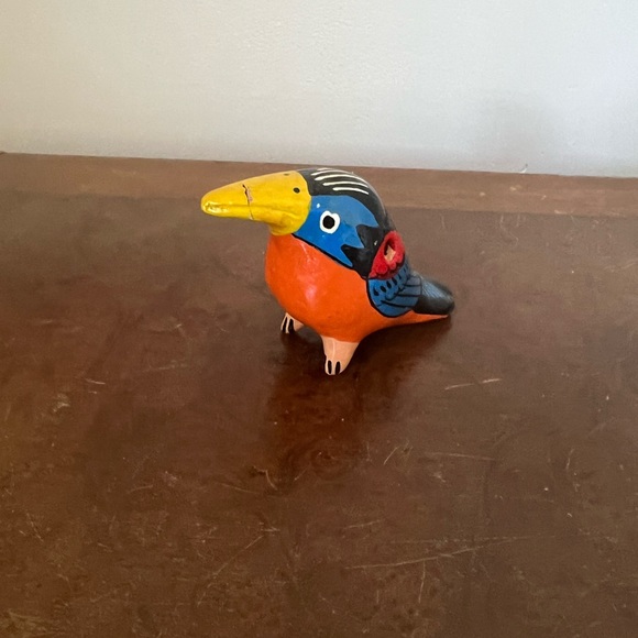 Vintage Hand Made Clay Parrot Whistle from Panama - Picture 2 of 7